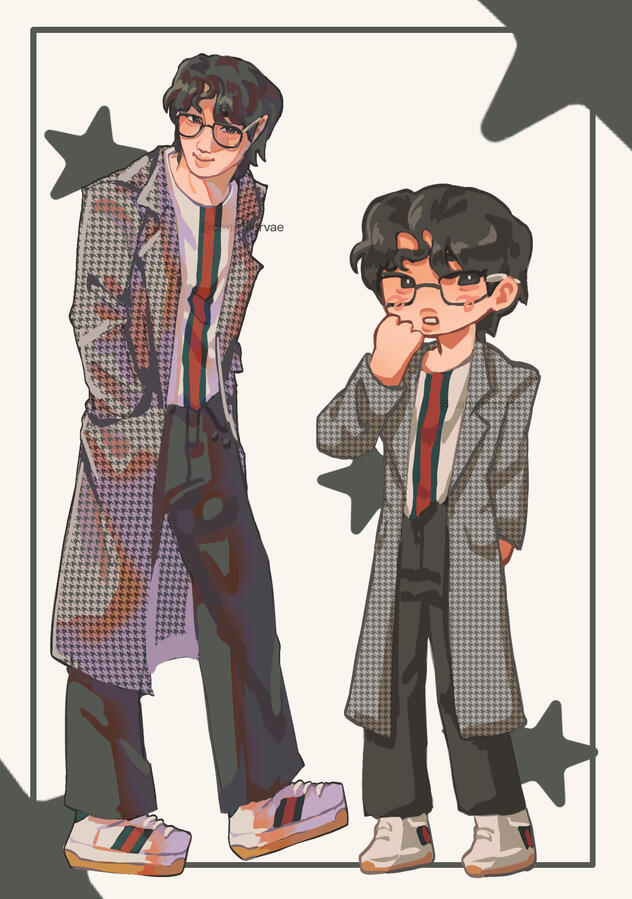 Rendered + Chibi, Full Body x2